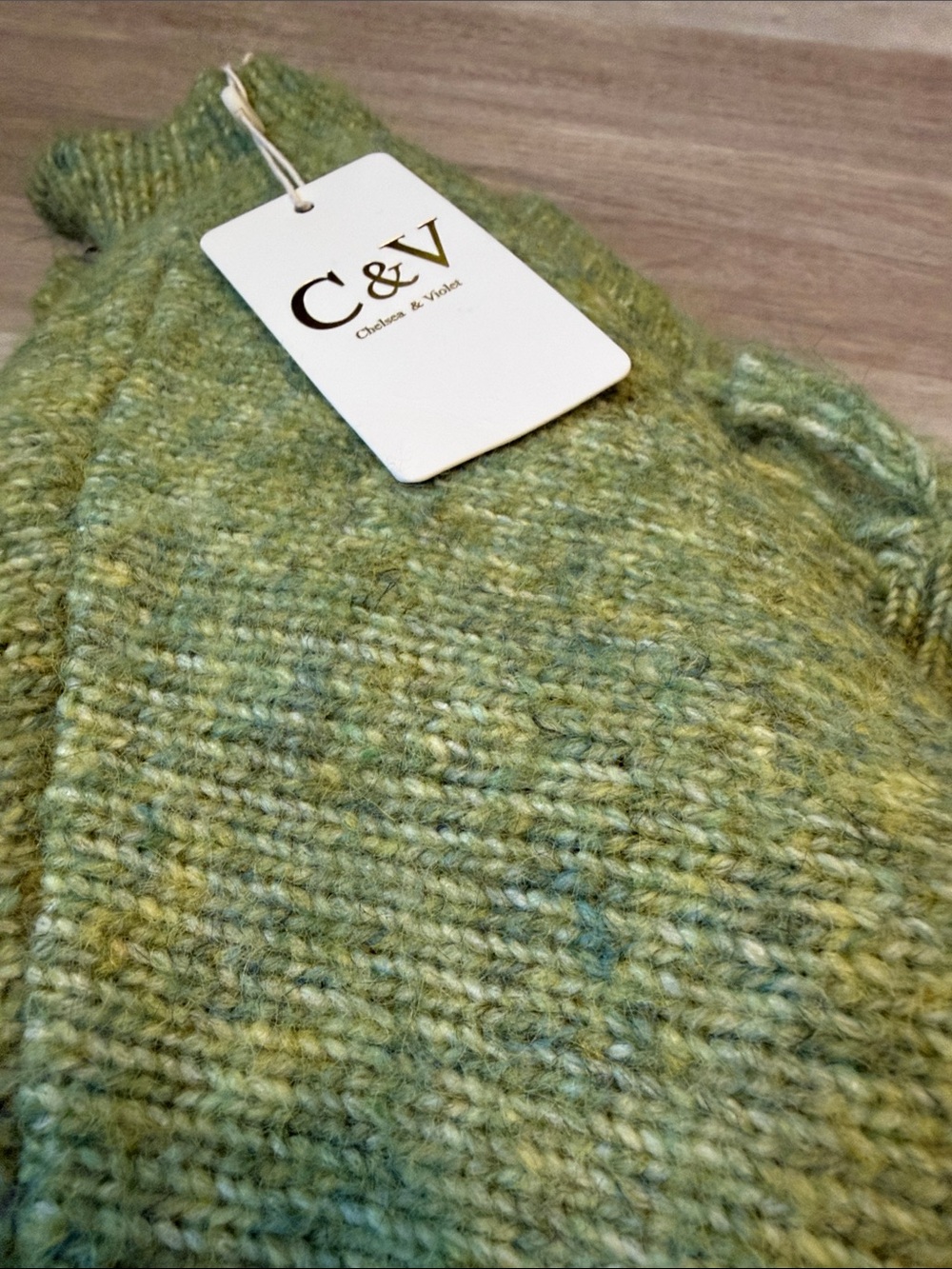 Green Tassel sweater